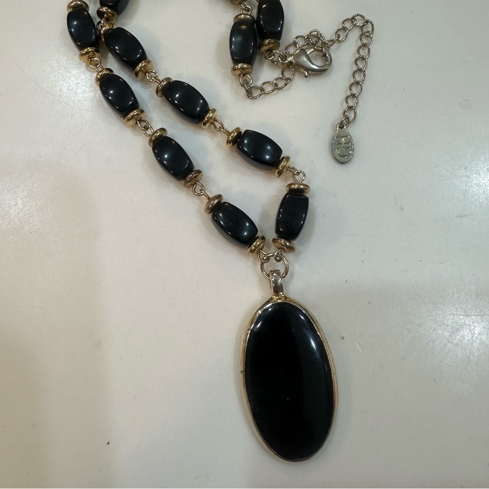 Monet Black and Gold Multi-Strand Necklace Set - Picture 4 of 16